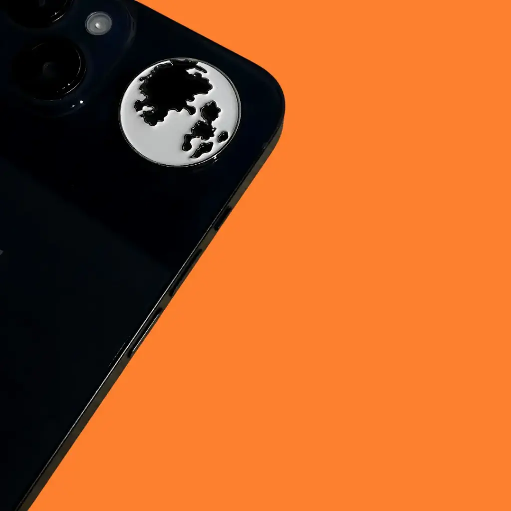 Metal sticker moon