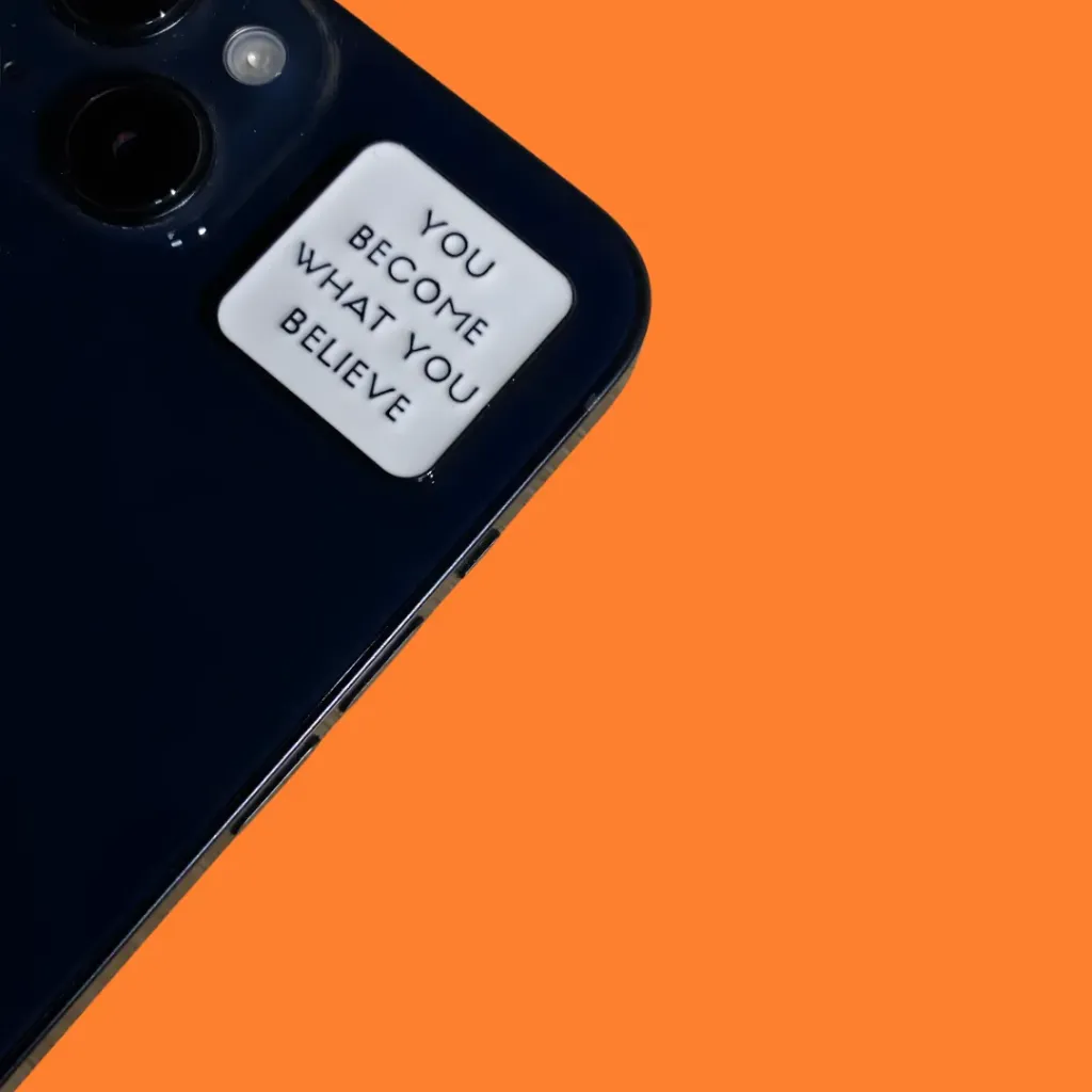 Metal Sticker Motivational Phrase