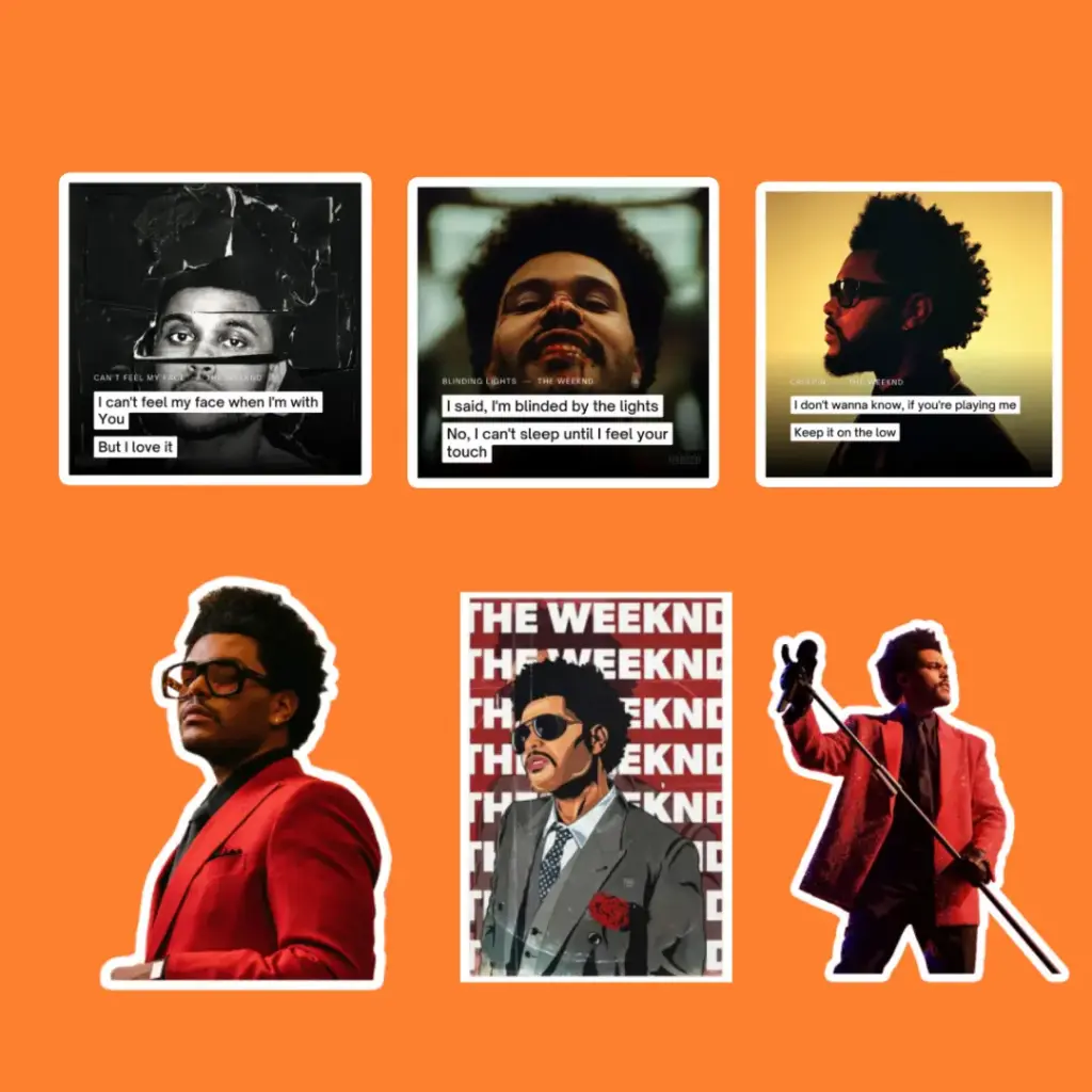 مجموعة ستيكرات The Weeknd