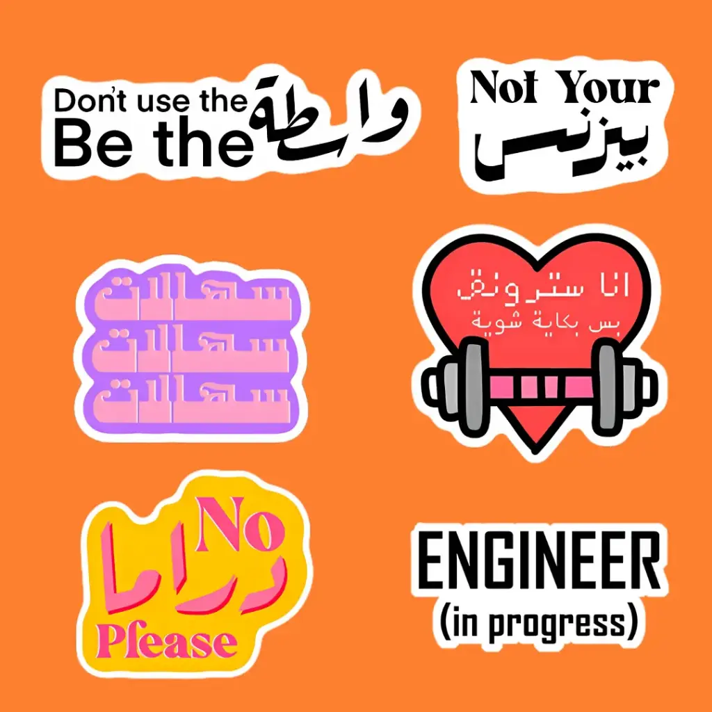 Laptop stickers